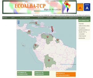 MAPA DE COSULTA DE INFORMACIÓN DE COMERCIO EXTERIO DE LOS PAÍSES DE LA ALBA-TCP